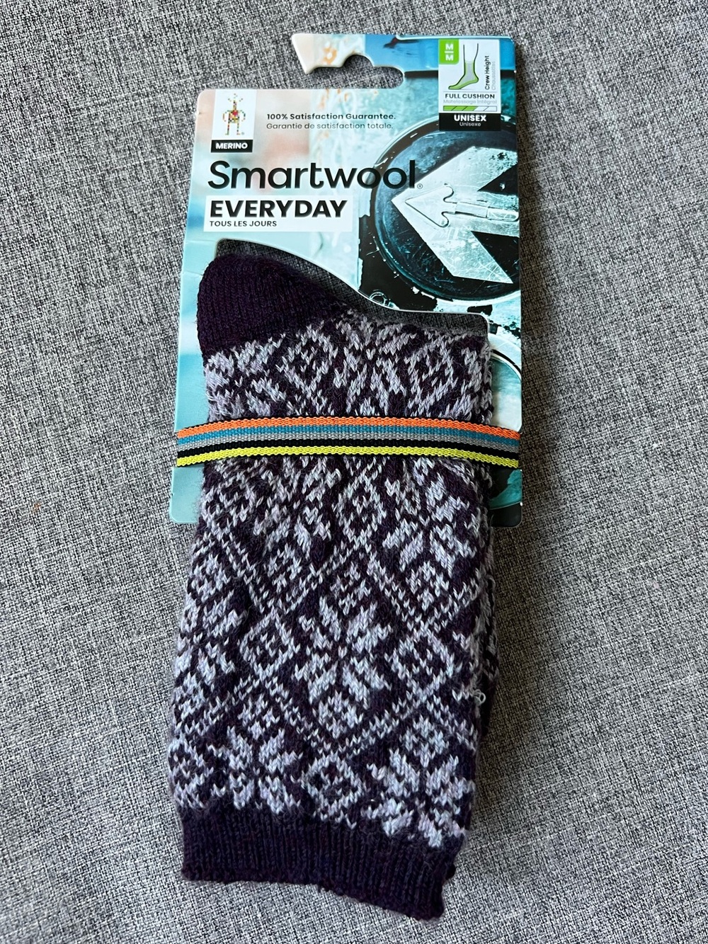 Smartwool NWT Everyday Snowflake Patterned Merino Socks Unisex Medium Cushioned